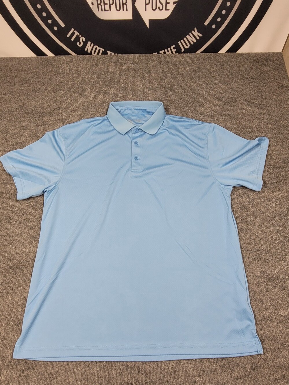 Hobbs Creek Mens Golf Polo Light Blue Size XL